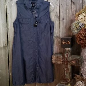 NWTS Blue Denim Tunoc Summer Top